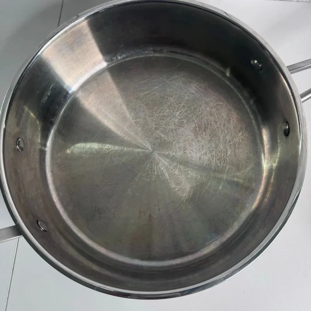 Set of 3 Cuisinart Stainless Steel High Impact Bonded Induction Ready Pans